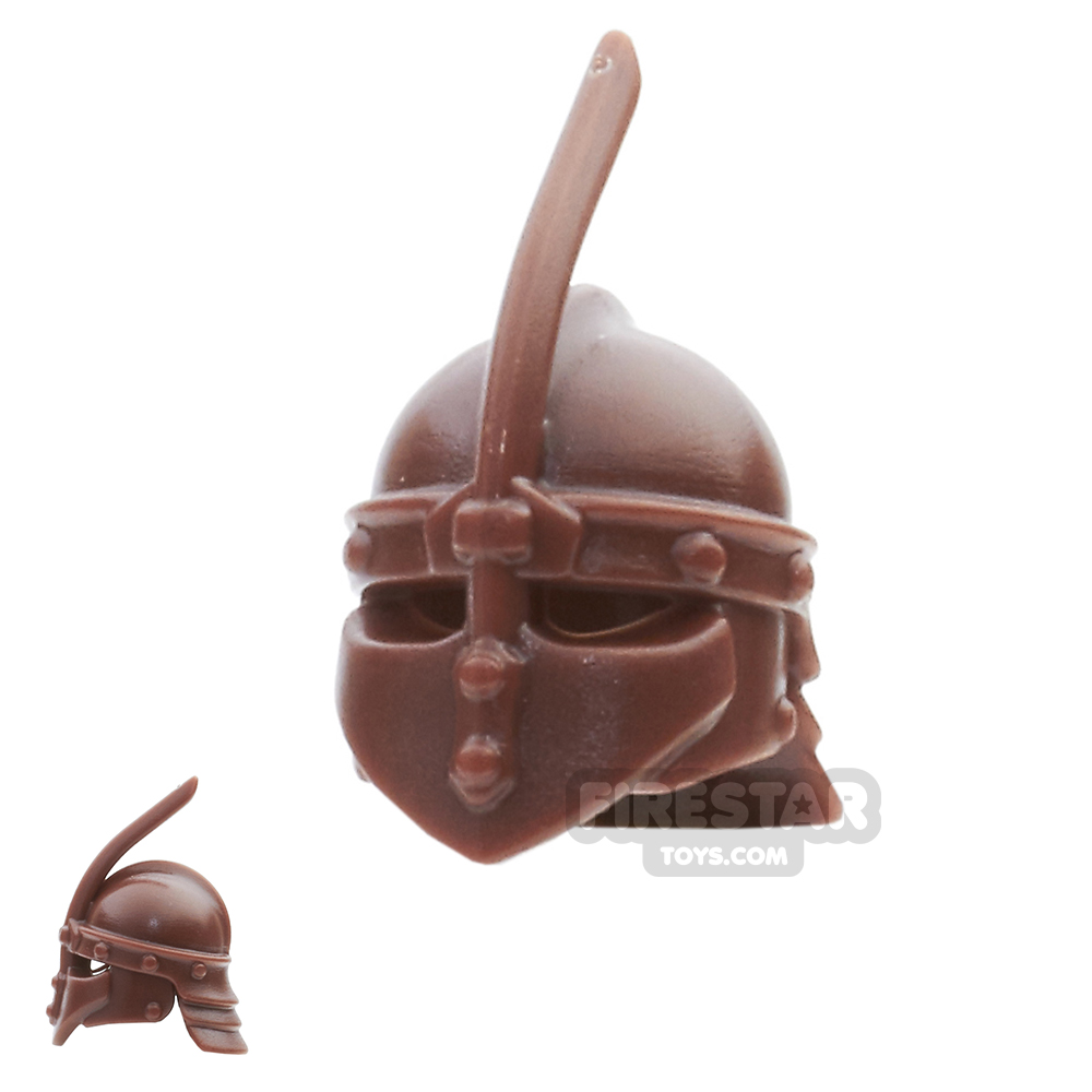 additional image for BrickWarriors - Thrall Helmet - Brown