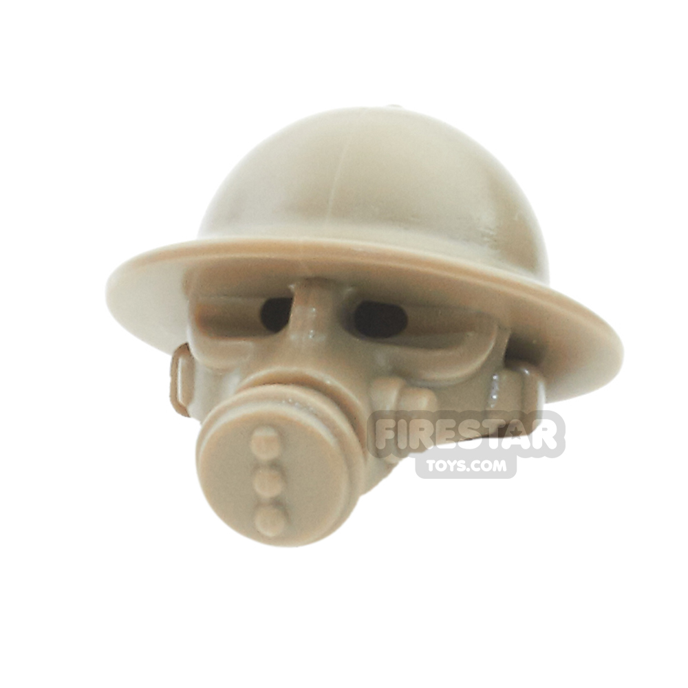 additional image for BrickWarriors - British Gas Mask - Dark Tan