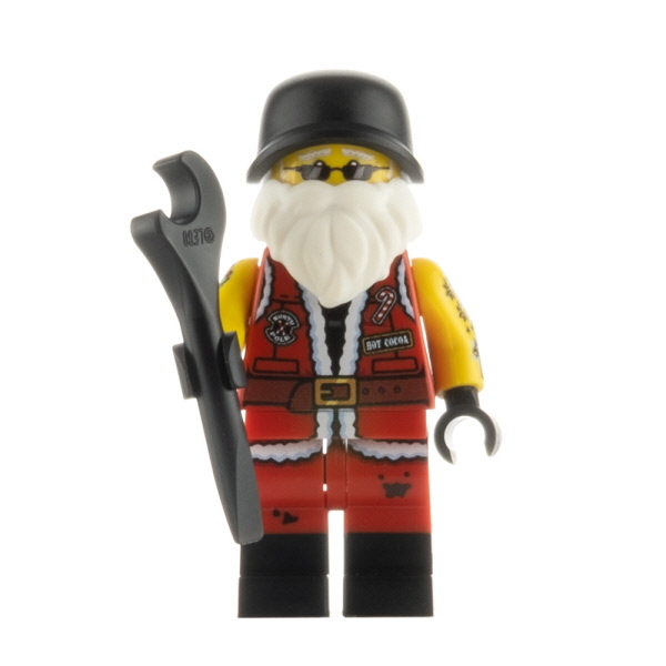 additional image for Custom Design Minifigure Bikin' Santa