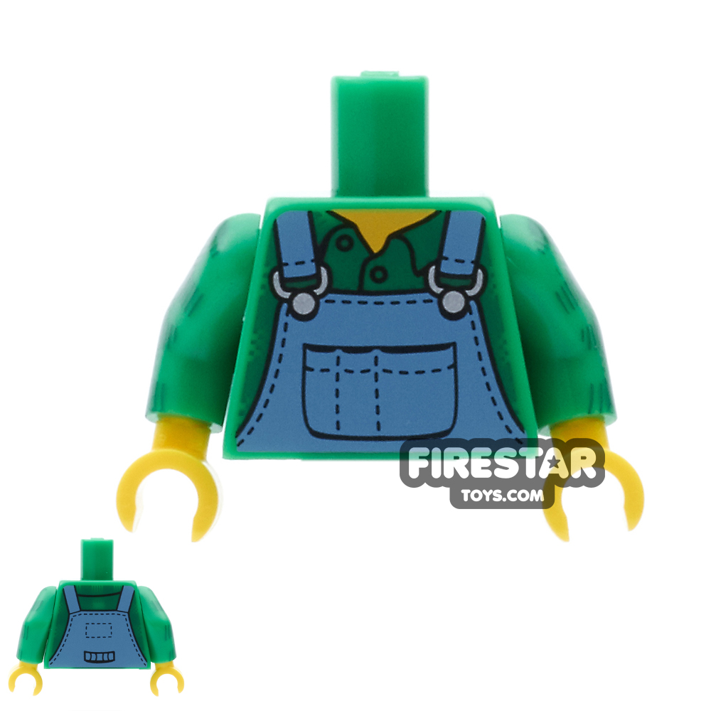 additional image for LEGO Mini Figure Torso - Farmer Overalls