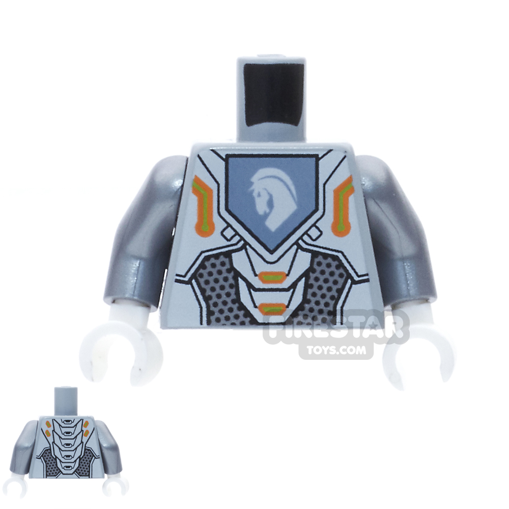 additional image for LEGO Mini Figure Torso - Orange and Gold Circuitry with Horse Head