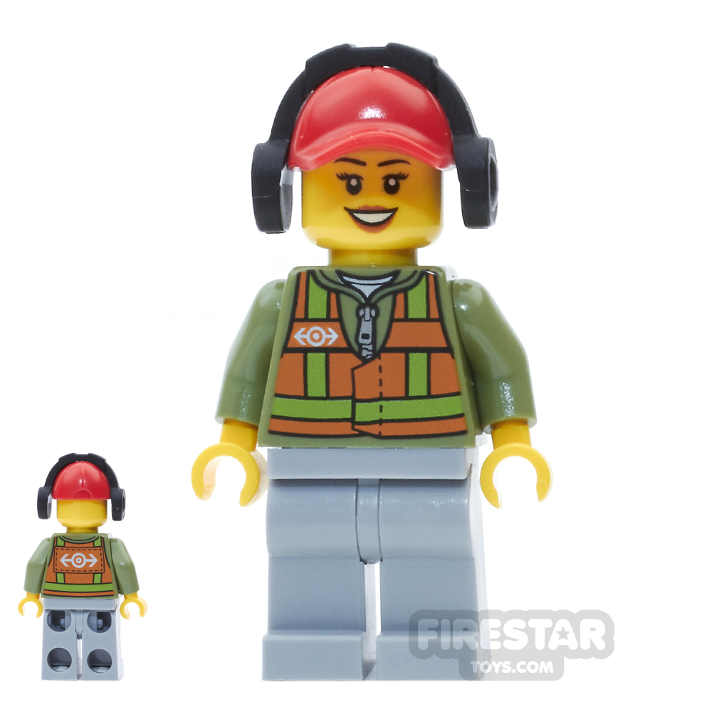 additional image for LEGO City Mini Figure - Light Orange Safety Vest