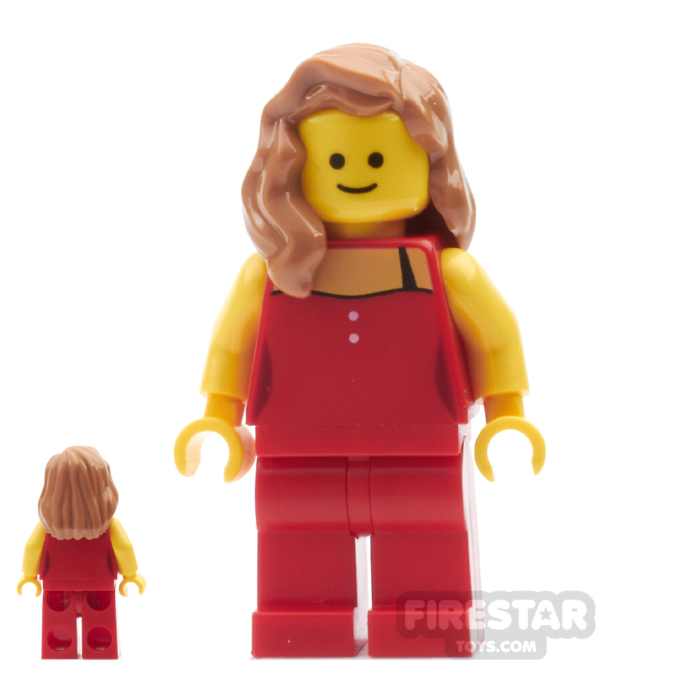 additional image for LEGO City Mini Figure - Red Strapped Top