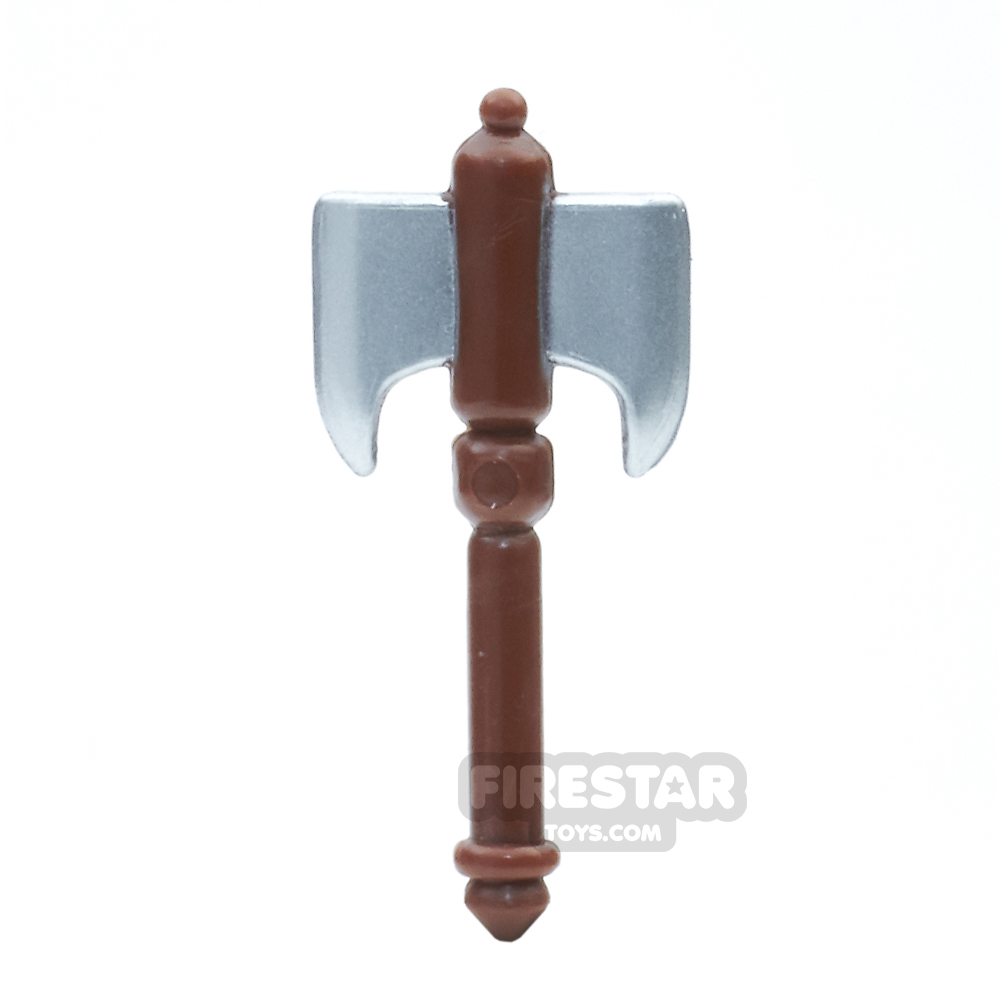 additional image for BrickForge - Battle Axe - Silver Blade Brown Handle