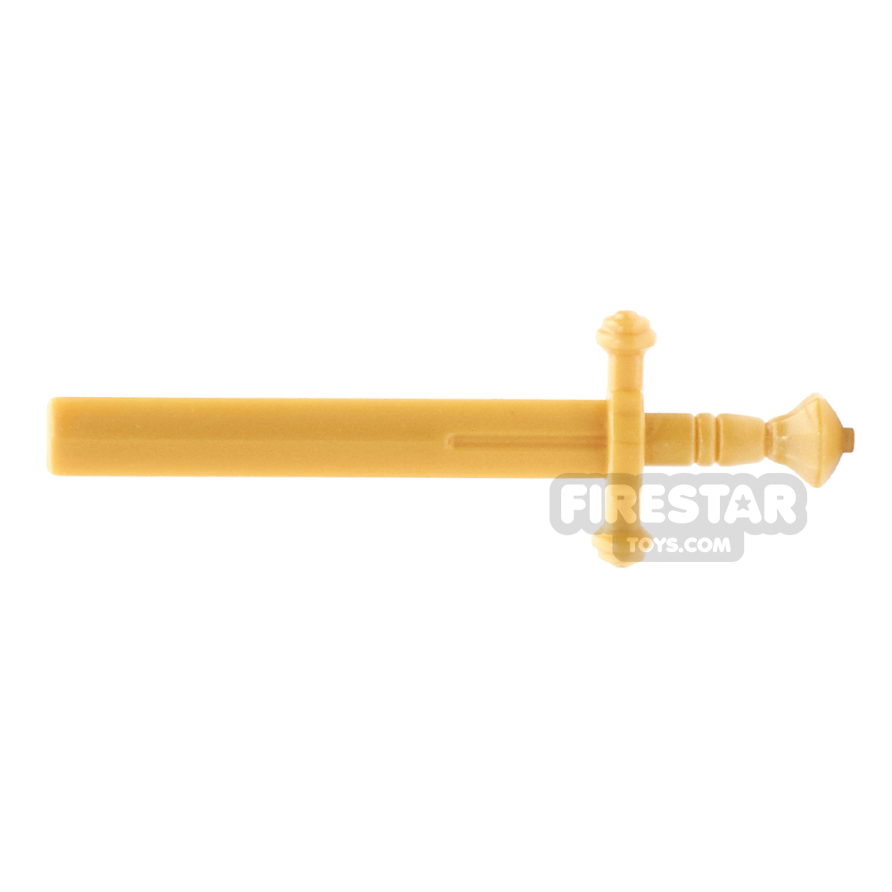 additional image for BrickWarriors - Executioner Sword - Pearl Gold