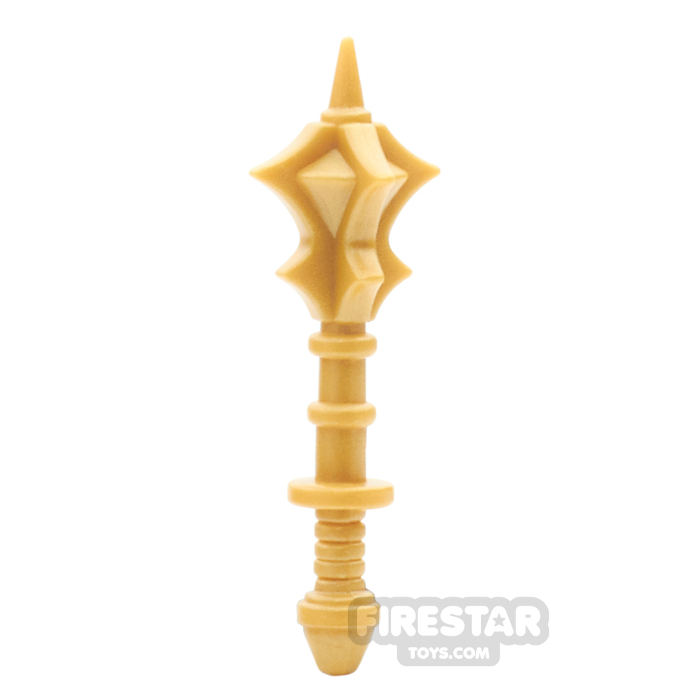 additional image for BrickWarriors - Flanged Mace - Pearl Gold