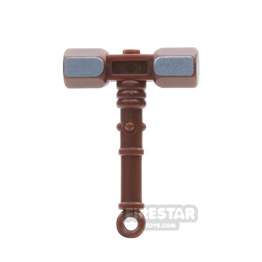 additional image for BrickForge - War Hammer - Reddish Brown and Silver