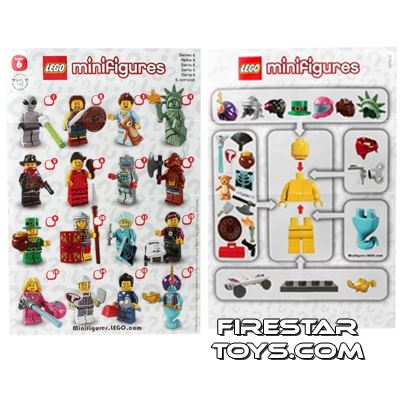 LEGO - Minifigures Series 6 Collectable Leaflet 