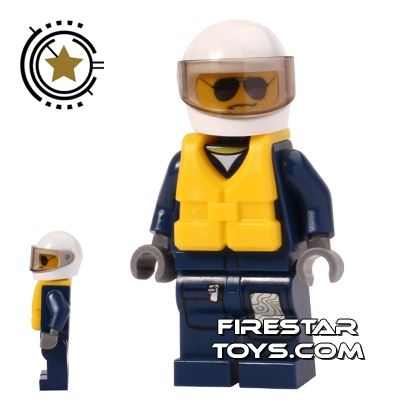 LEGO 2 x Figur Minifigur Feuerwehrmann Fire Reflective Stripes cty0164 