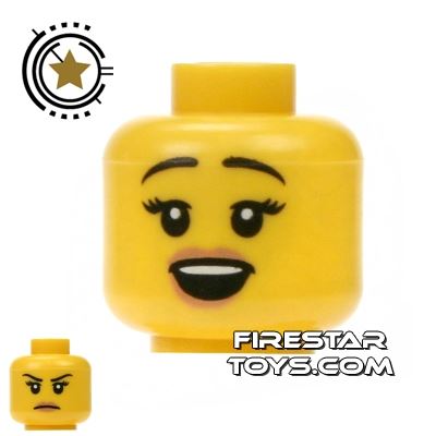 LEGO Mini Figure Heads - Singing YELLOW