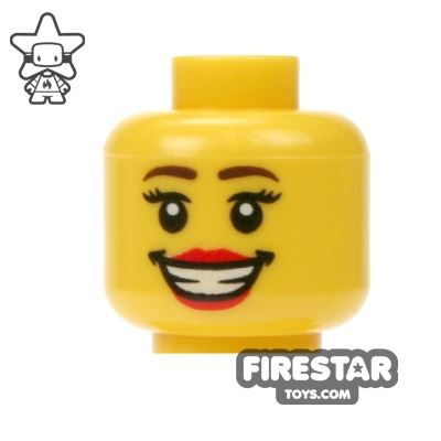 LEGO Mini Figure Heads - Big Grin YELLOW