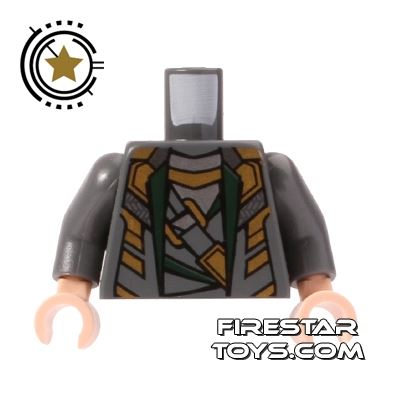 LEGO Mini Figure Torso - Loki - Gold Armour 