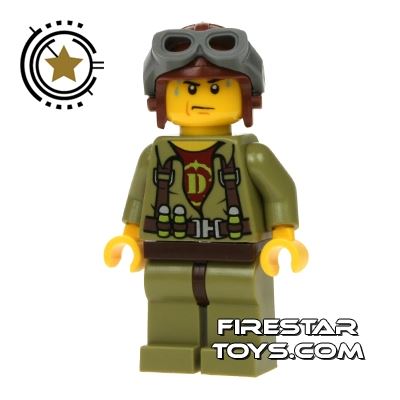 LEGO Dino Mini Figure - Hero - Helicopter Pilot 