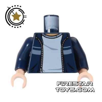 LEGO Mini Figure Torso - Harry Potter Blue Jacket DARK BLUE