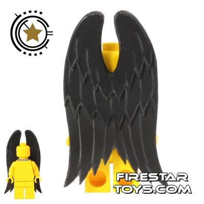 Custom Design - Supernatural Dark Angel Wings - Black BLACK