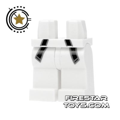 LEGO Mini Figure Legs - Team GB Judo Trousers WHITE