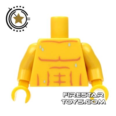 LEGO Mini Figure Torso - Team GB Swimmer YELLOW