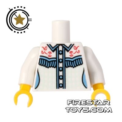 LEGO Mini Figure Torso - Cowgirl Shirt