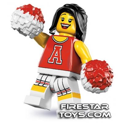 LEGO Minifigures - Red Cheerleader