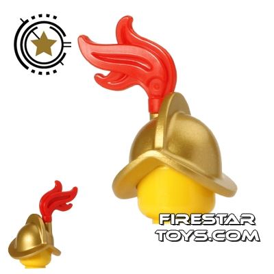 LEGO - Conquistador Helmet - Metallic Gold METALLIC GOLD