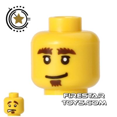 LEGO Mini Figure Heads - Bushy Eyebrows