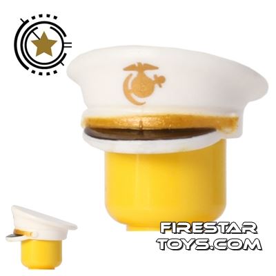 BrickForge - Officer Hat - USMC - White WHITE