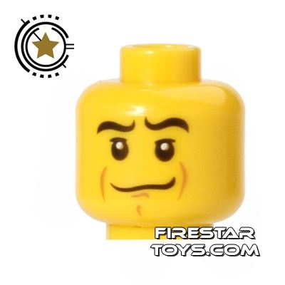 LEGO Mini Figure Heads - Crooked Smile