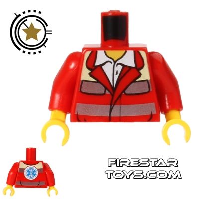 LEGO Mini Figure Torso - Paramedic RED