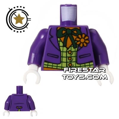 LEGO Mini Figure Torso - The Joker - Purple Jacket DARK PURPLE