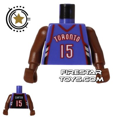 LEGO Mini Figure Torso - NBA Toronto Raptors - Player 15