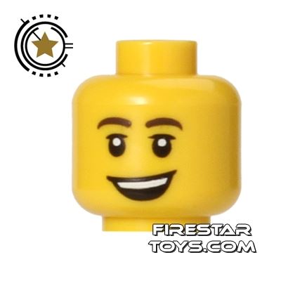 LEGO Mini Figure Heads - Big Smile YELLOW