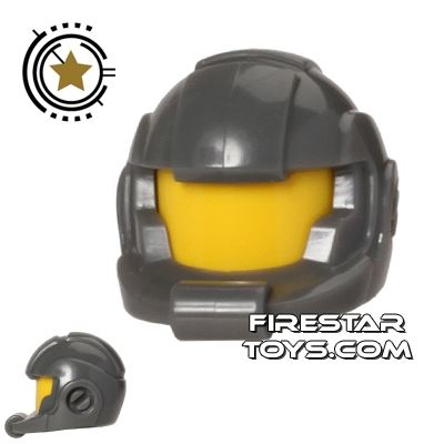 LEGO Space Helmet with Open Visor DARK BLUEISH GRAY