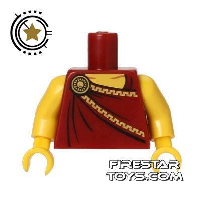 LEGO Mini Figure Torso - Roman Emperor Toga DARK RED