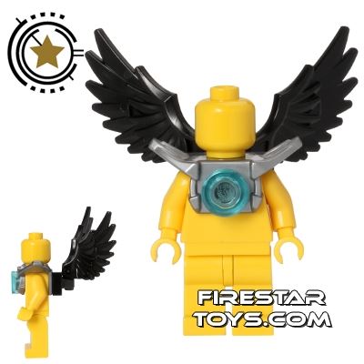 LEGO - Black Wings - Flat Silver Shoulder Guard BLACK