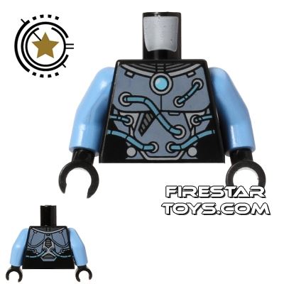 LEGO Mini Figure Torso - Mr Freeze - Tubes