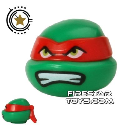 LEGO Mini Figure Heads - Teenage Mutant Ninja Turtles - Raphael Bared Teeth GREEN