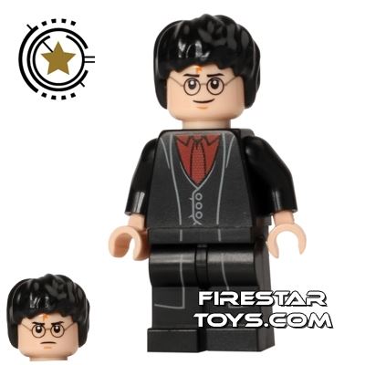 LEGO Harry Potter Mini Figure -  Harry Potter - Long Coat and Red Shirt 