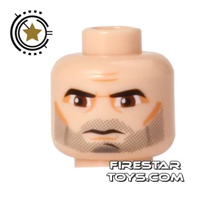LEGO Mini Figure Heads - Captain Rex - Stubble LIGHT FLESH