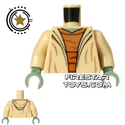 LEGO Mini Figure Torso - Star Wars - Yoda Robe - Orange Sash TAN