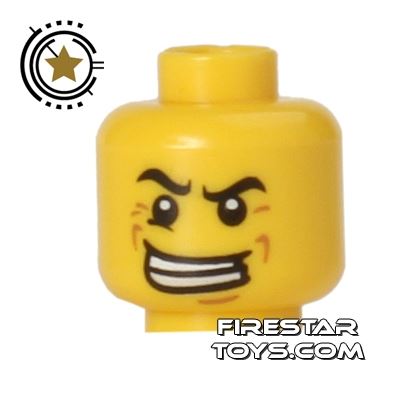LEGO Mini Figure Heads - Paintball Player YELLOW