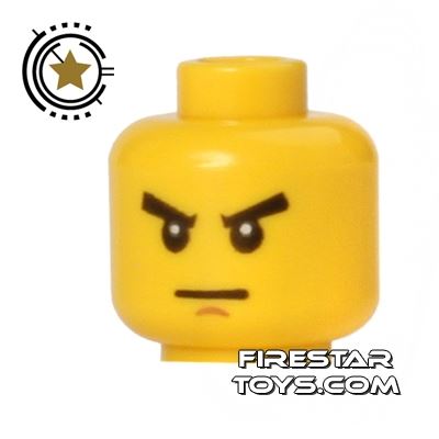 LEGO Mini Figure Heads - Stern Eyebrows