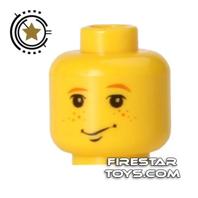 LEGO Mini Figure Heads - Ron Weasley - Freckles YELLOW