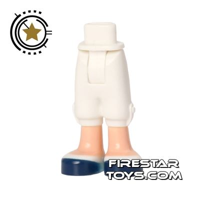 LEGO Friends Mini Figure Legs - White Cropped Shorts WHITE