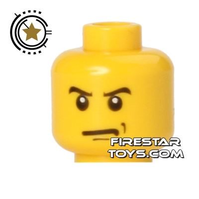 LEGO Mini Figure Heads - Frown YELLOW