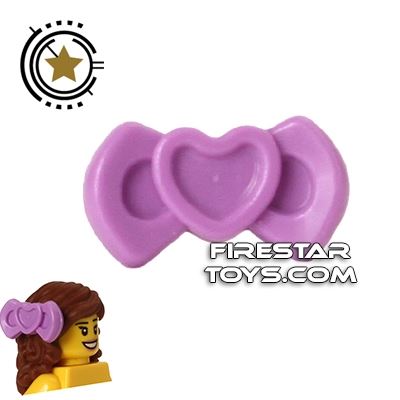 LEGO Minifigure Hair Accessory Heart Bow 