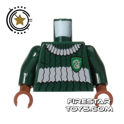 LEGO Mini Figure Torso - Quidditch - Slytherin DARK GREEN