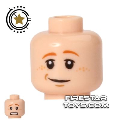 LEGO Mini Figure Heads - Ron Weasley - Smile/Scared LIGHT FLESH