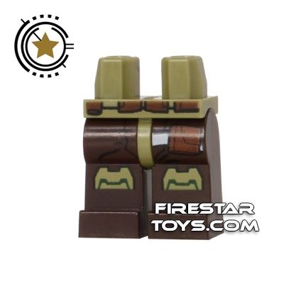 LEGO Minifigure Legs Bounty Hunter Armour DARK BROWN
