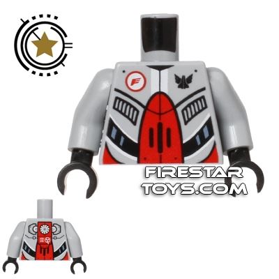 LEGO Mini Figure Torso - Galaxy Squad Robot Armour - Red DARK RED