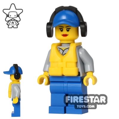 LEGO City Mini Figure - Coast Guard City - Crew Member - Headphones 